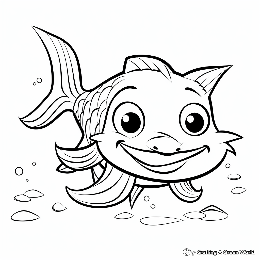 Catfish coloring pages