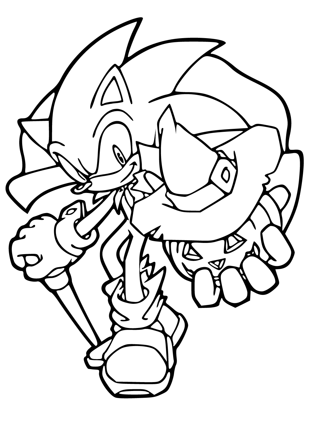 Free printable sonic halloween coloring page sheet and picture for adults and kids girls and boys