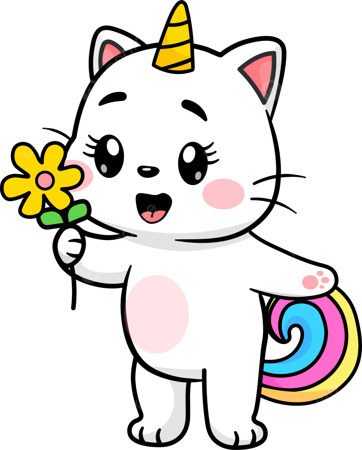 Unicorn cat png transparent images free download vector files
