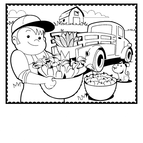 Free farm coloring pages printable
