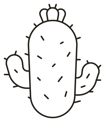 Cactus coloring page free printable coloring pages