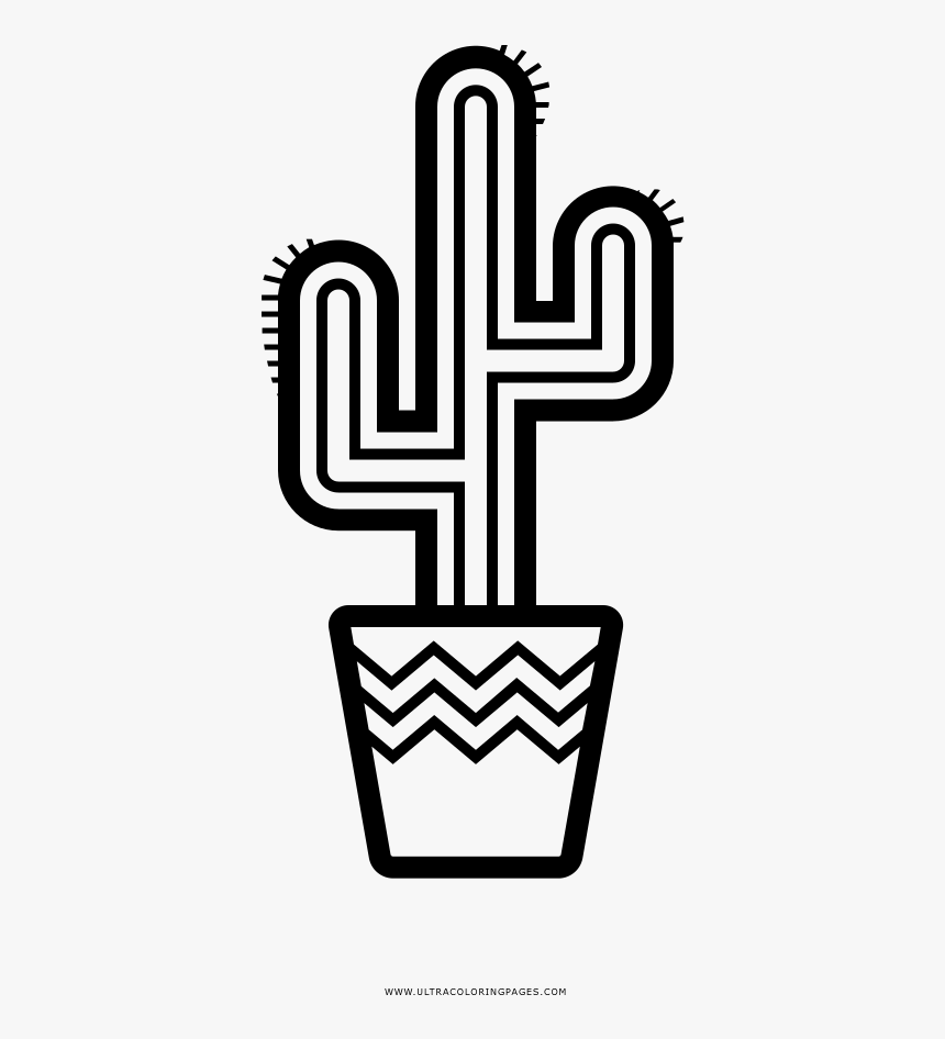 Cactus coloring page