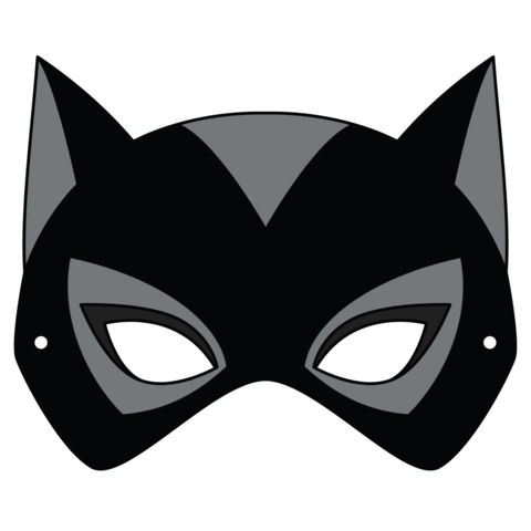Catwoman mask template free printable papercraft templates