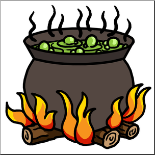 Clip art cauldron color i