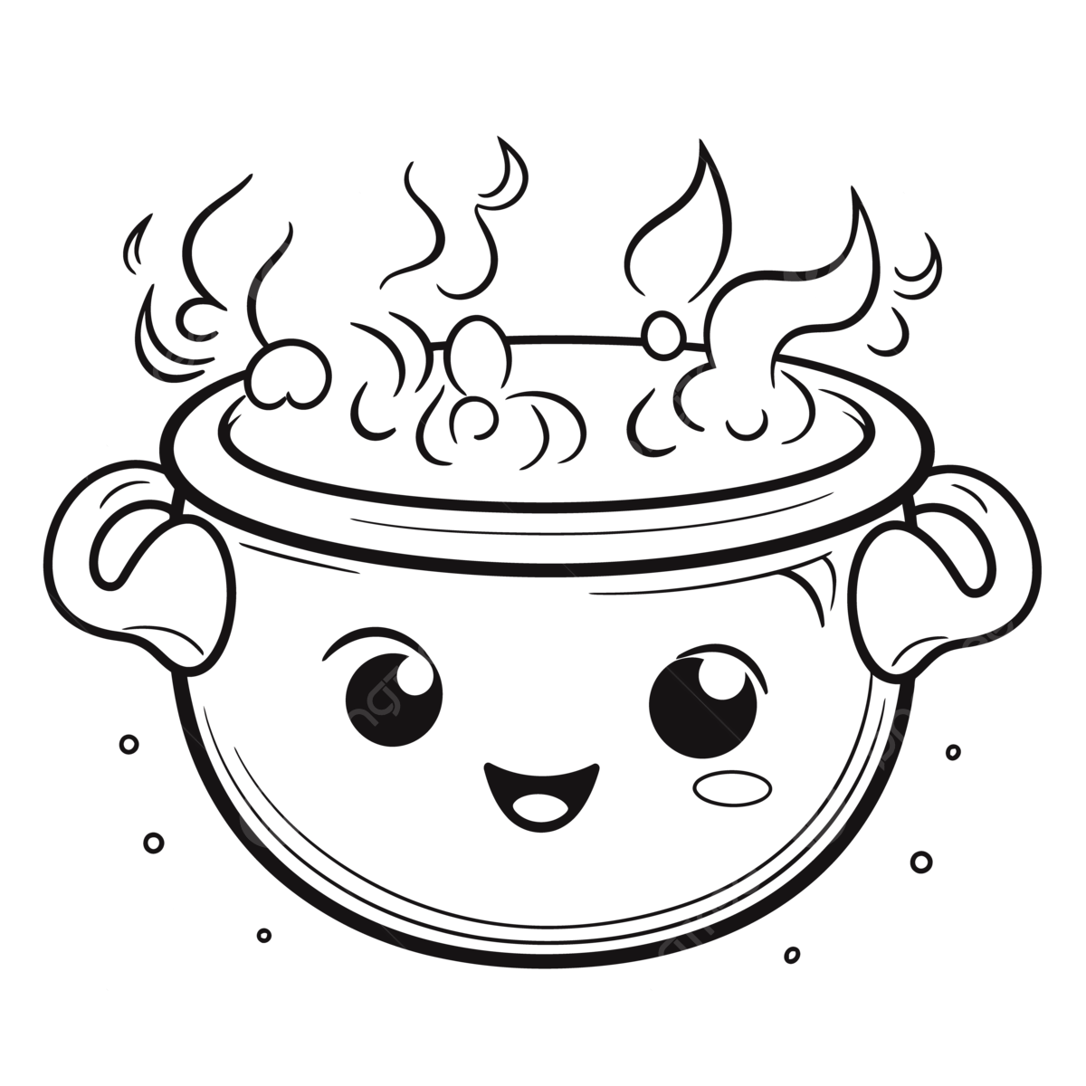 Pot of cooked food coloring page with cute cute stove illustration vector illustration za outline sketch drawing wing drawing food drawing rat drawing png and vector with transparent background for free download