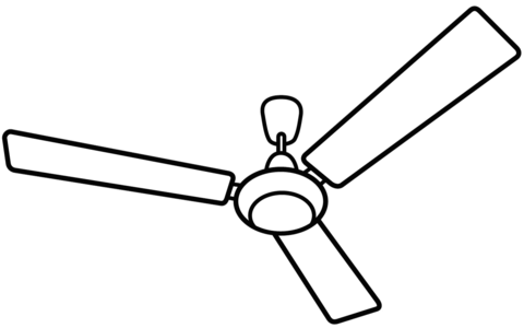 Ceiling fan coloring page free printable coloring pages