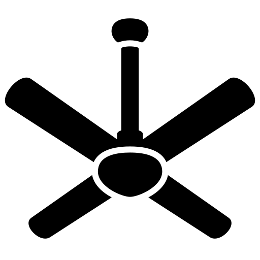 Ceiling fan victoruler solid icon