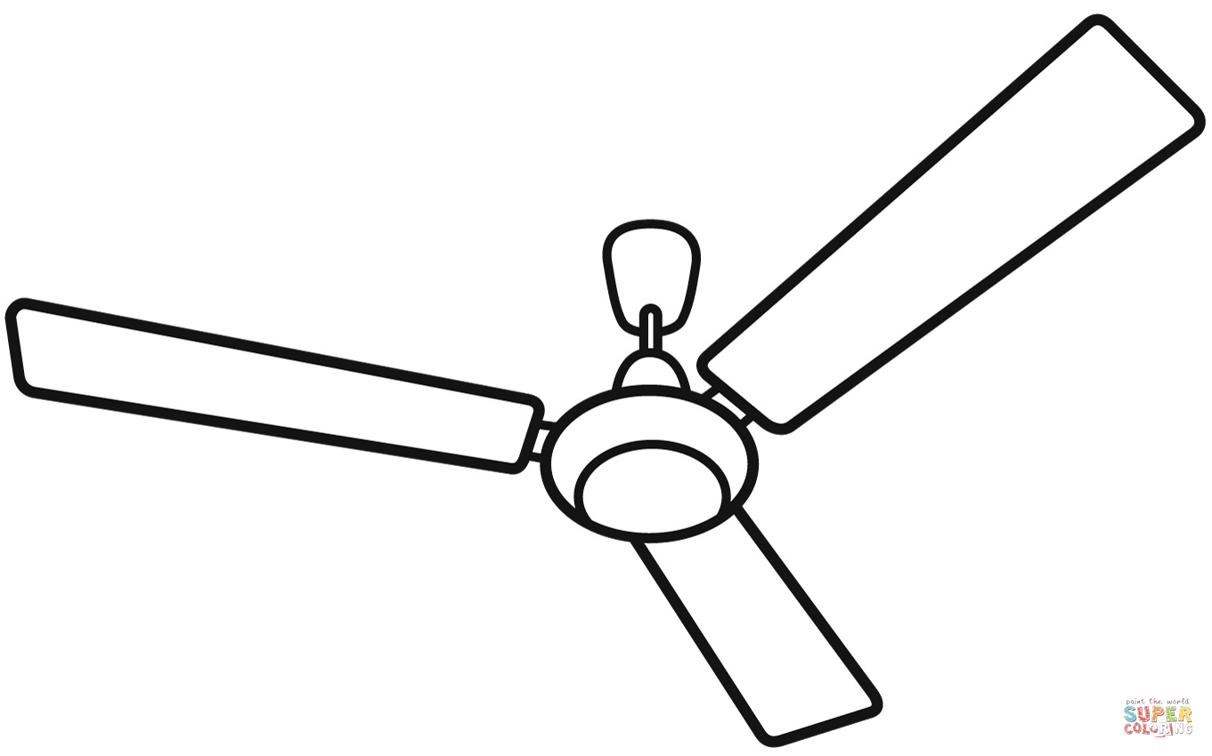 Ceiling fan coloring page free printable coloring pages