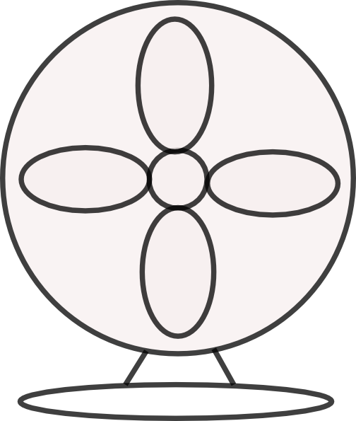 Electric fan clip art at