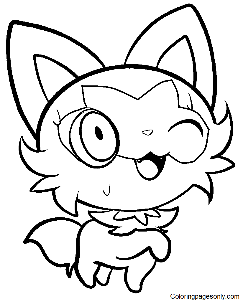 Sprigatito coloring pages printable for free download