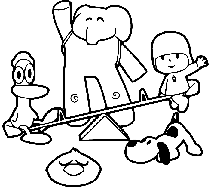 Pocoyo coloring pages printable for free download