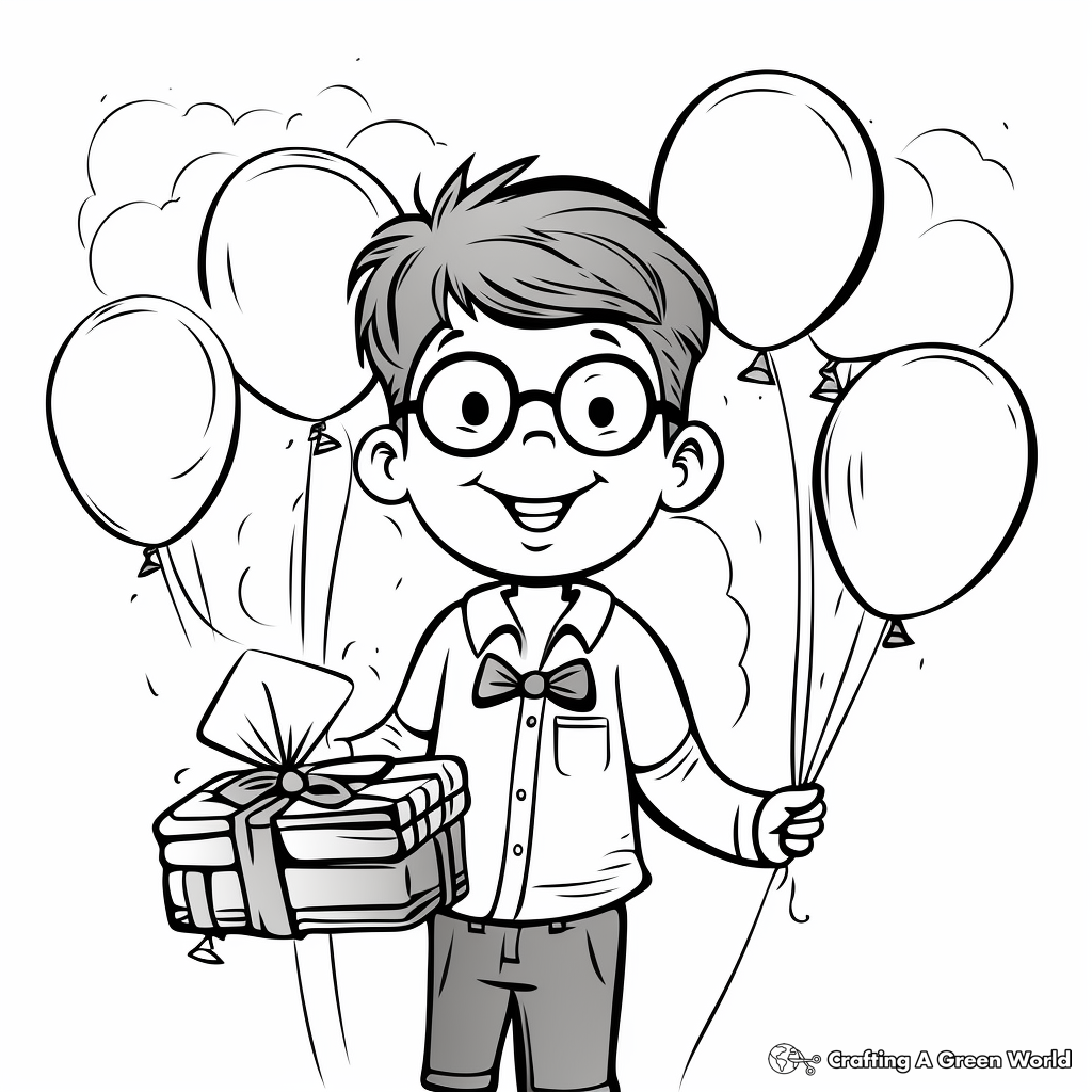 Happy birthday teacher coloring pages