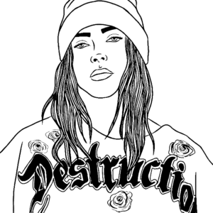 Billie eilish coloring pages printable for free download