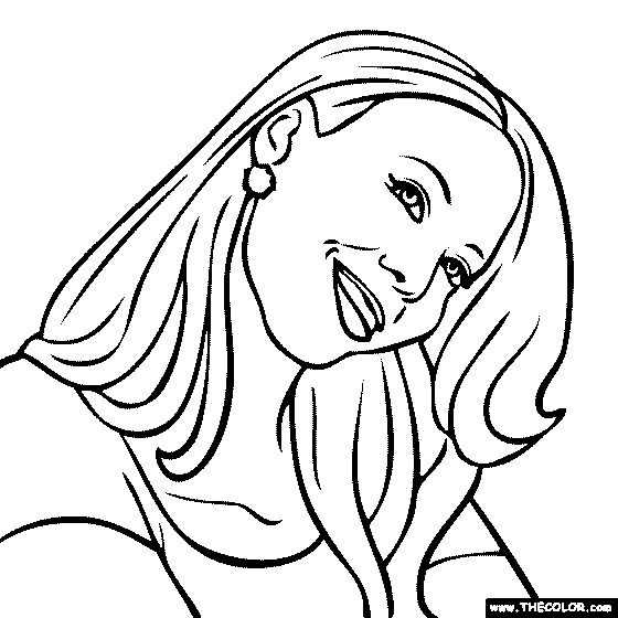 Mariah carey famous people coloring page