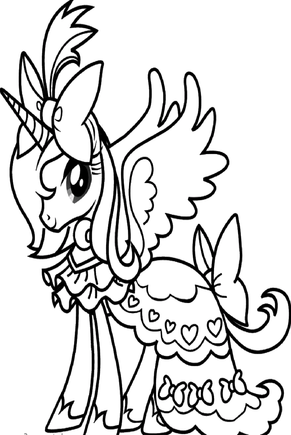 Rarity pony coloring sheet coloring pages