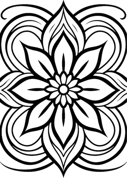 Premium vector full page mandala