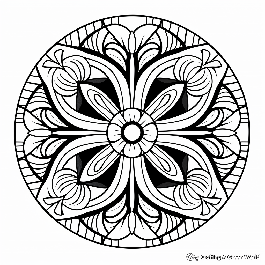 Abstract coloring pages