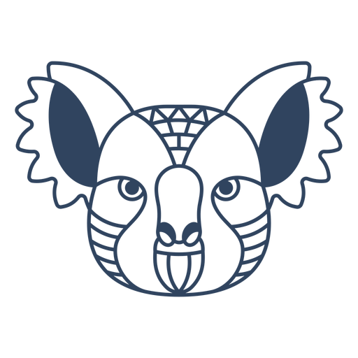 Mandala koala animal stroke png svg design for t