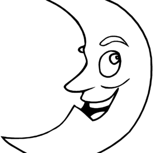 Moon coloring pages printable for free download