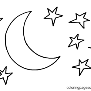 Moon coloring pages printable for free download