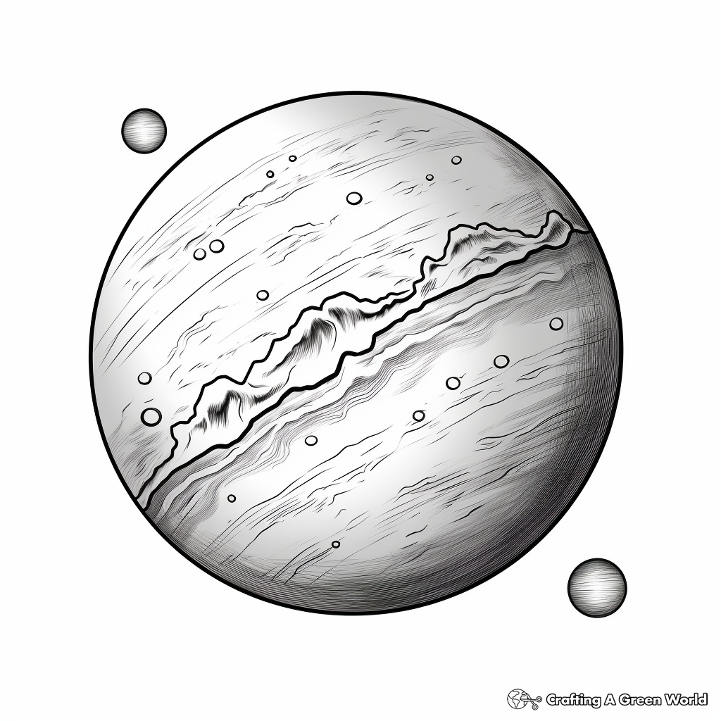 Realistic solar system coloring pages