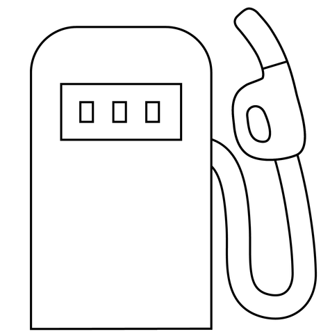Fuel pump emoji coloring page free printable coloring pages