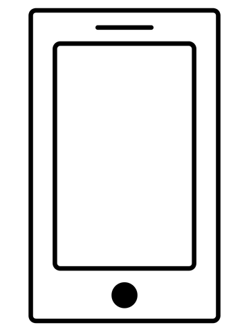 Mobile phone emoji coloring page free printable coloring pages