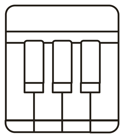 Musical keyboard coloring page free printable coloring pages