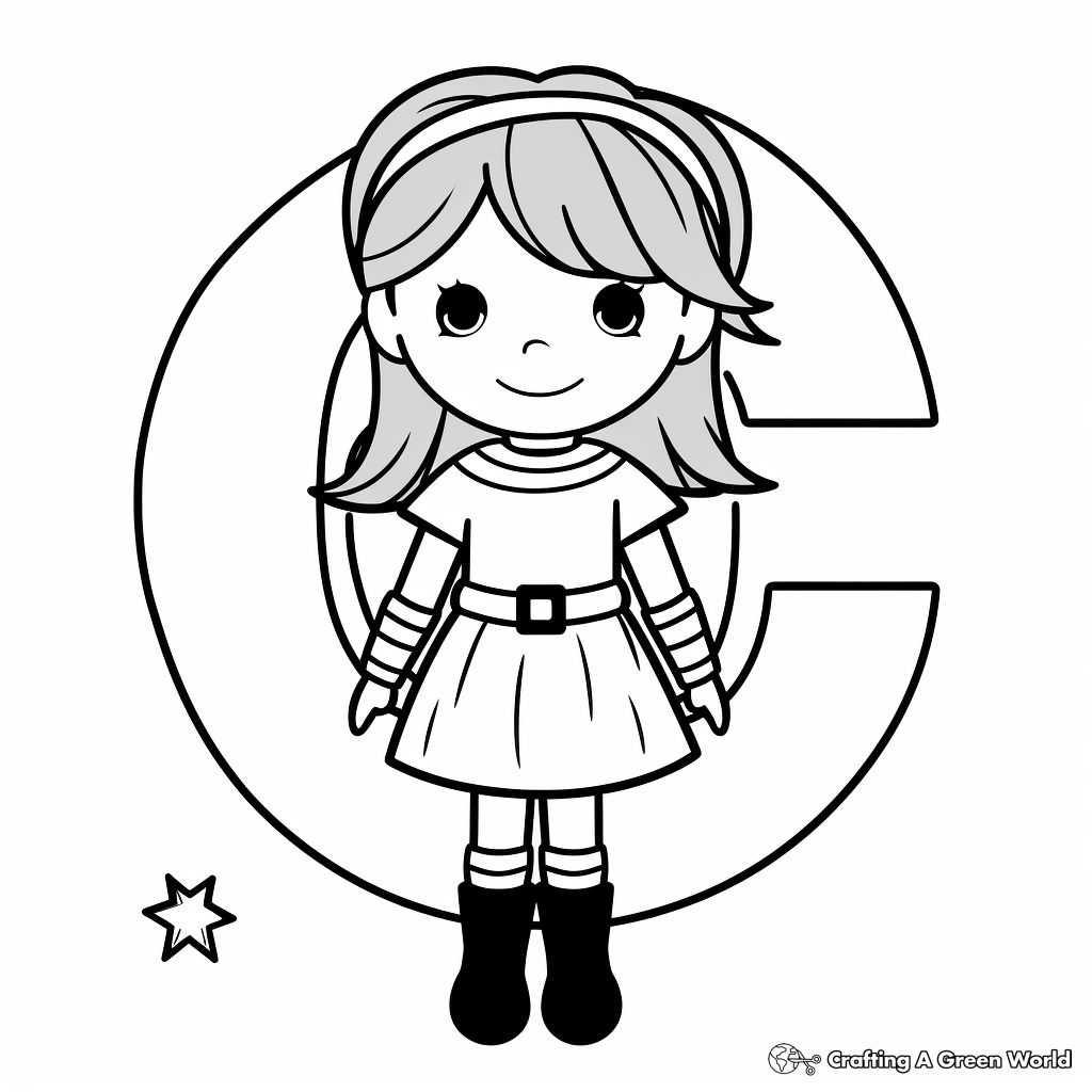 Letter c coloring pages