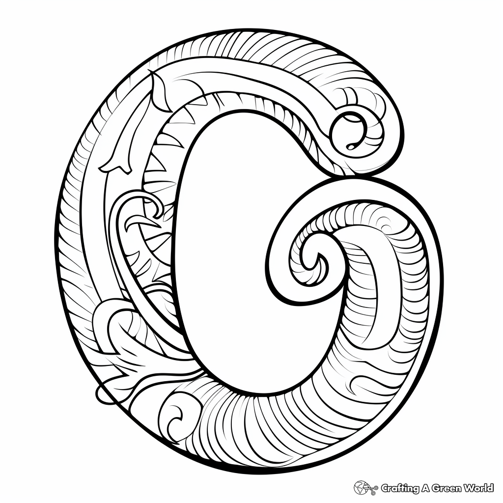 Letter c coloring pages
