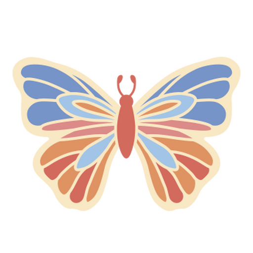 Simple celtic butterfly knot png svg design for t