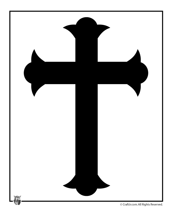 Easter cross template woo jr kids activities childrens publishing easter templates first munion banner munion banner
