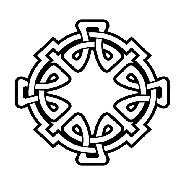 Premium vector black celtic knot
