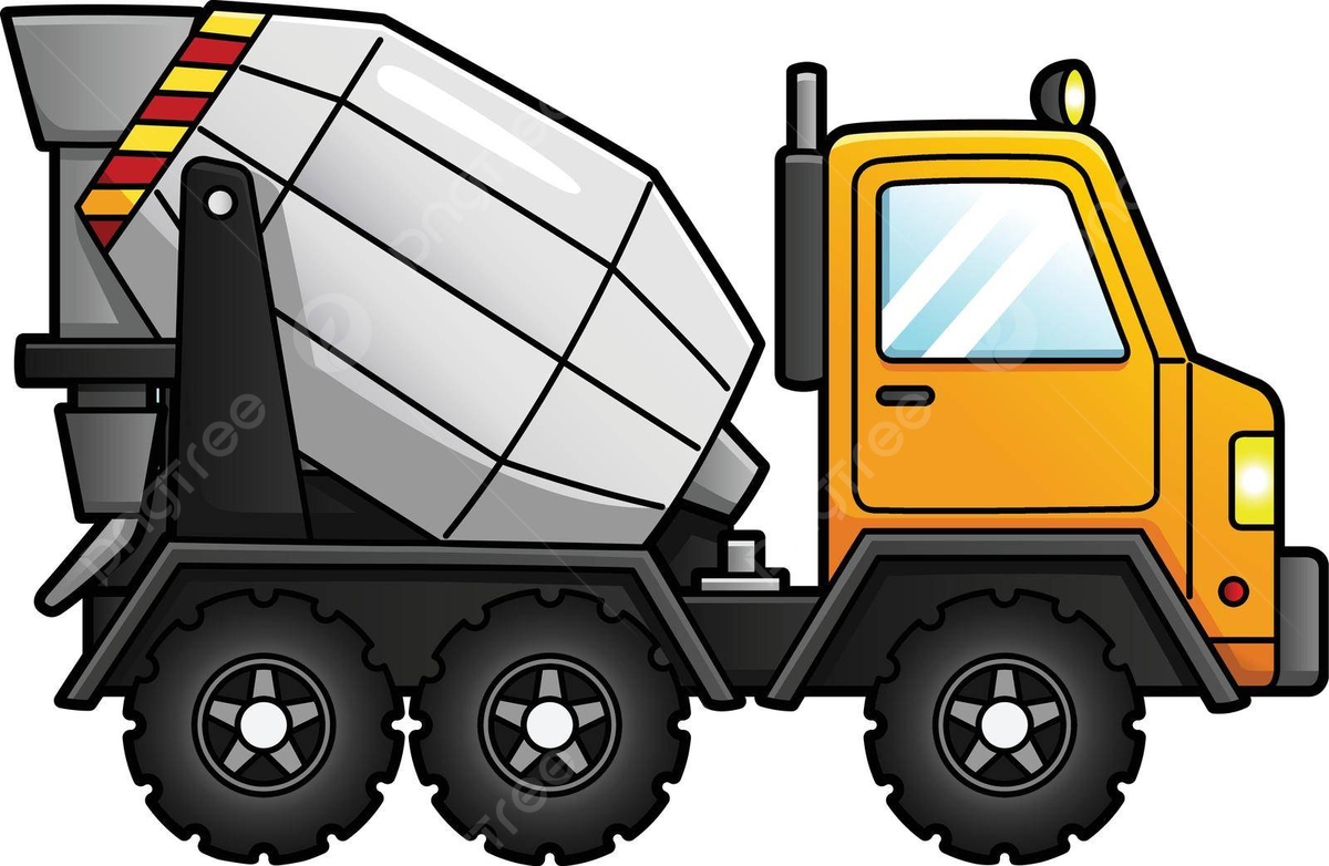 Concrete mixer cartoon clipart illustration colored image mixer vector colored image mixer png and vector with transparent background for free download