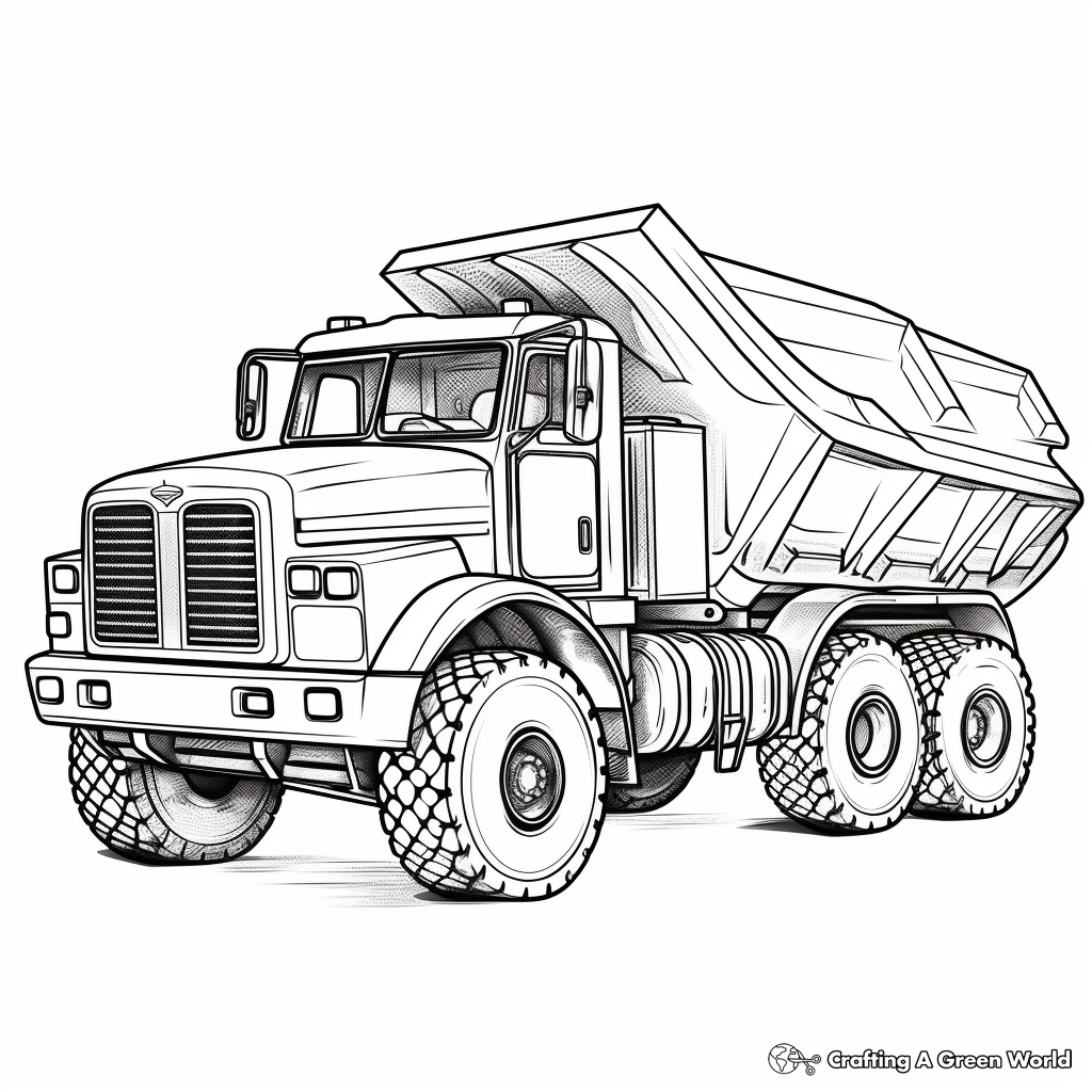 Truck coloring pages
