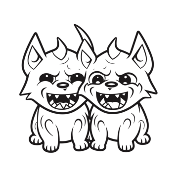 Cerberus drawing png transparent images free download vector files