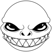 Creepy coloring pages free printable pictures