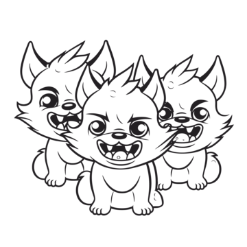 Cerberus drawing png transparent images free download vector files