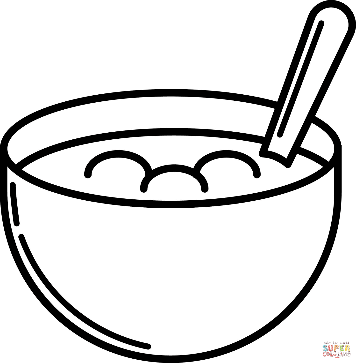 Cereal bowl coloring page free printable coloring pages