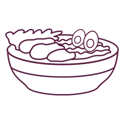 Japanese food meal stroke png svg design for t