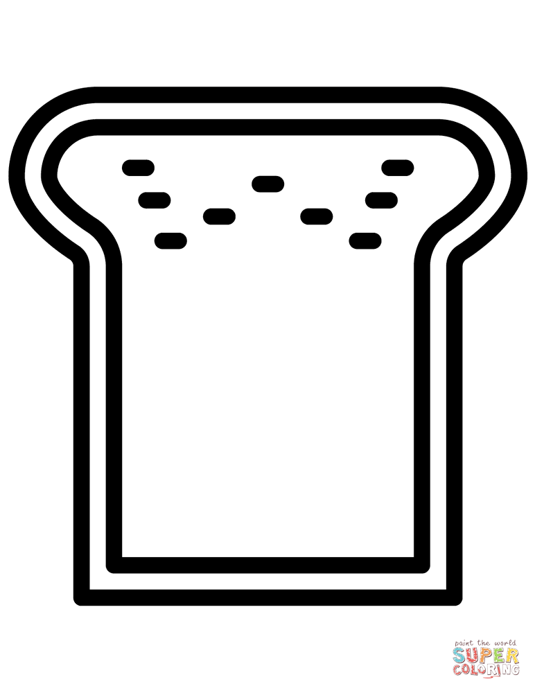 Breakfast toast coloring page free printable coloring pages
