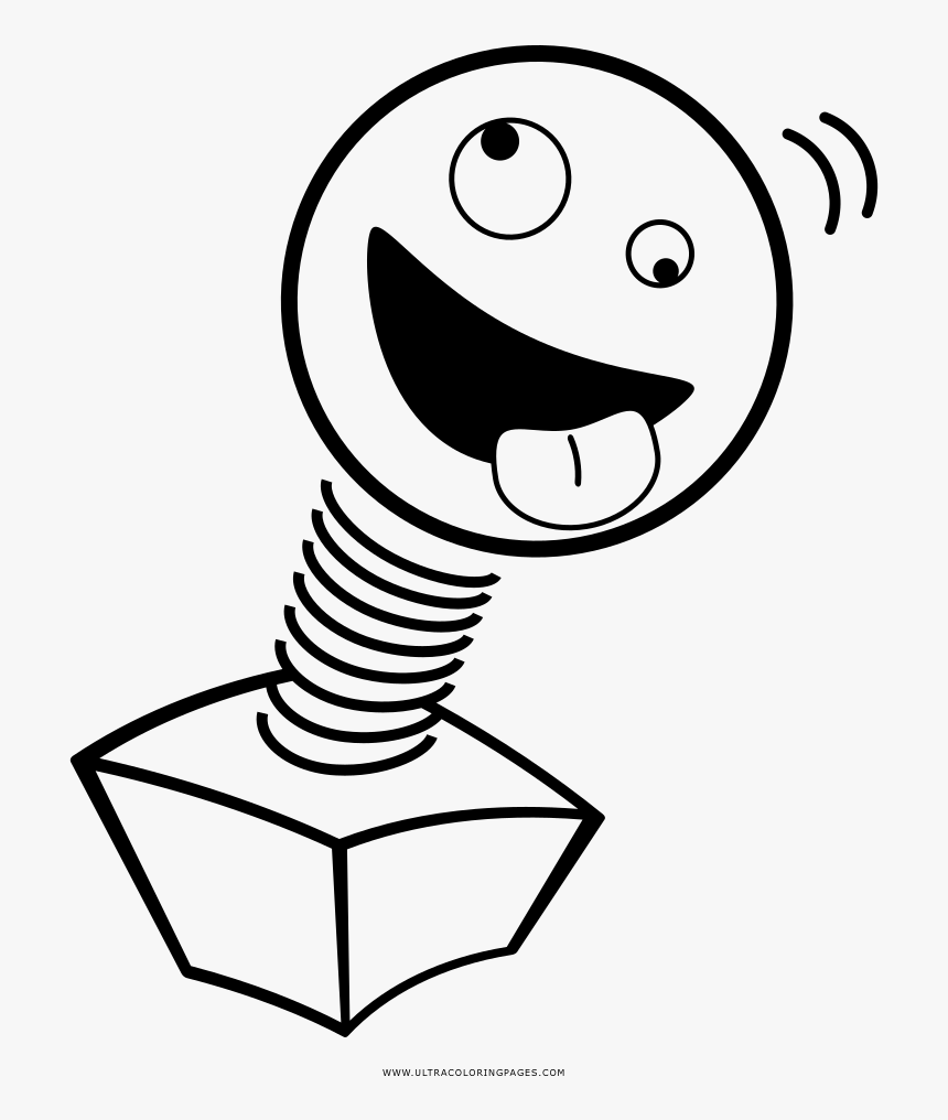 Jack in the box coloring page