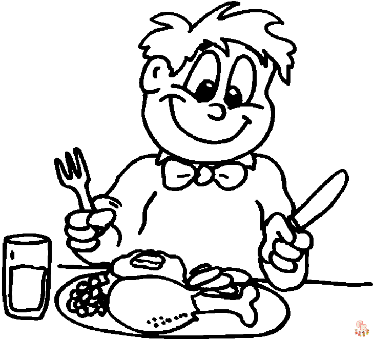 Healthy food coloring pages free printable and easy