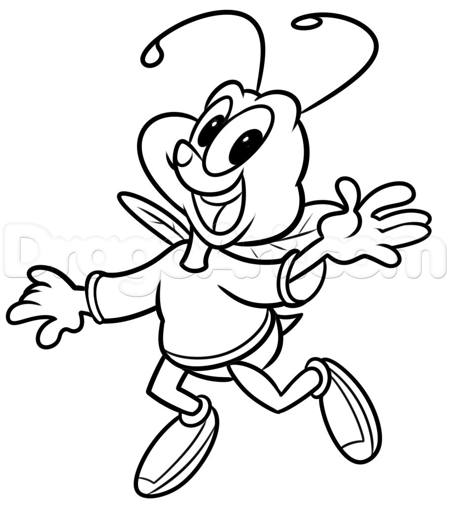How to draw buzz bee cheerios bee step by step characters pop culture free online drawing tutorial added by dawnâ bee coloring pages bee drawing drawings