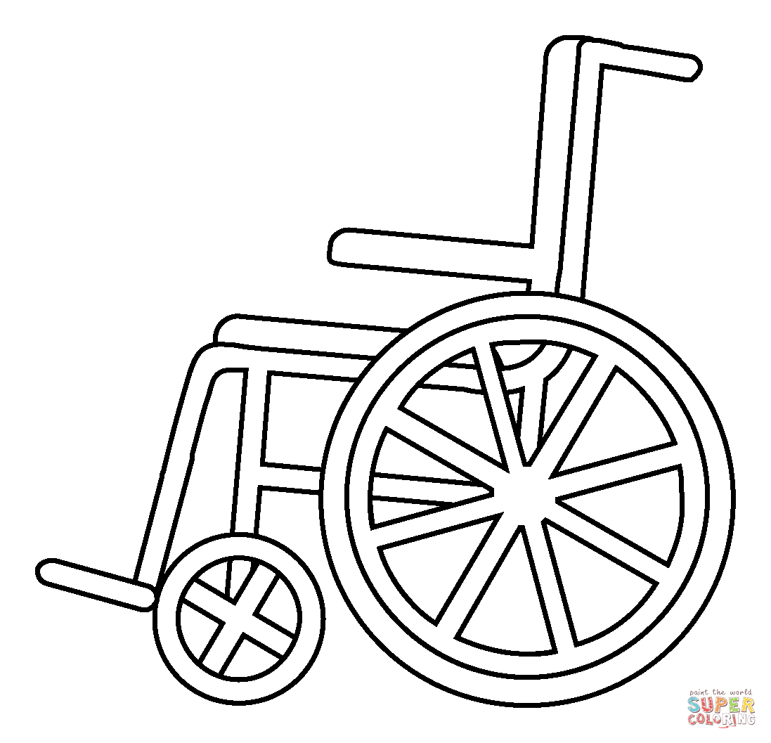 Manual wheelchair emoji coloring page free printable coloring pages