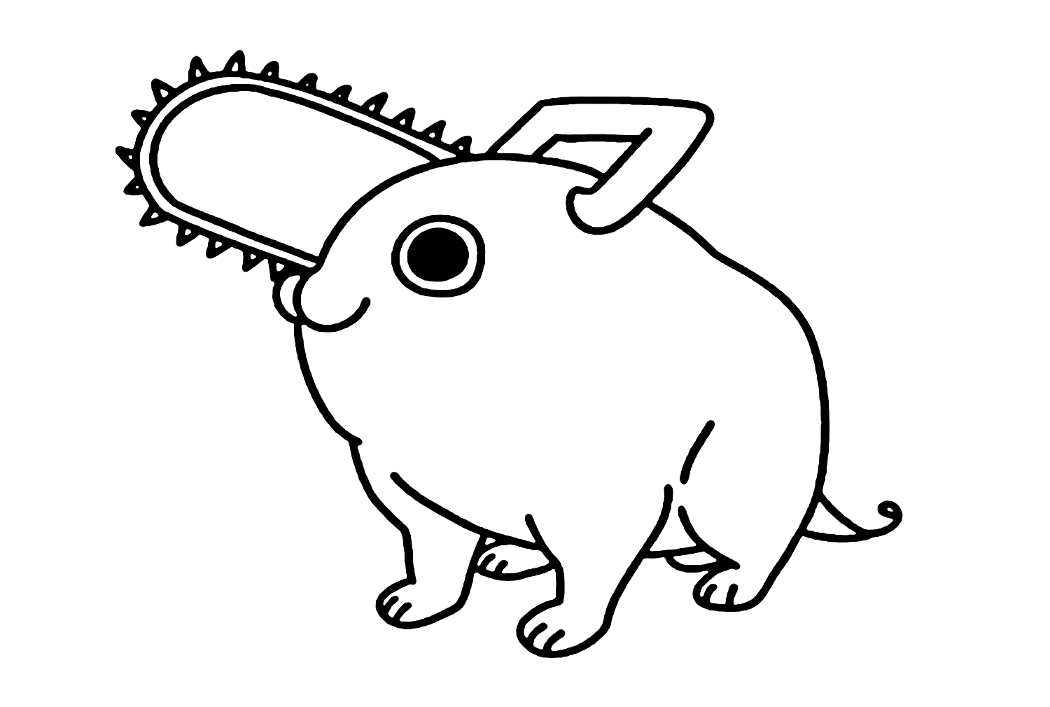 Chainsaw man coloring pages