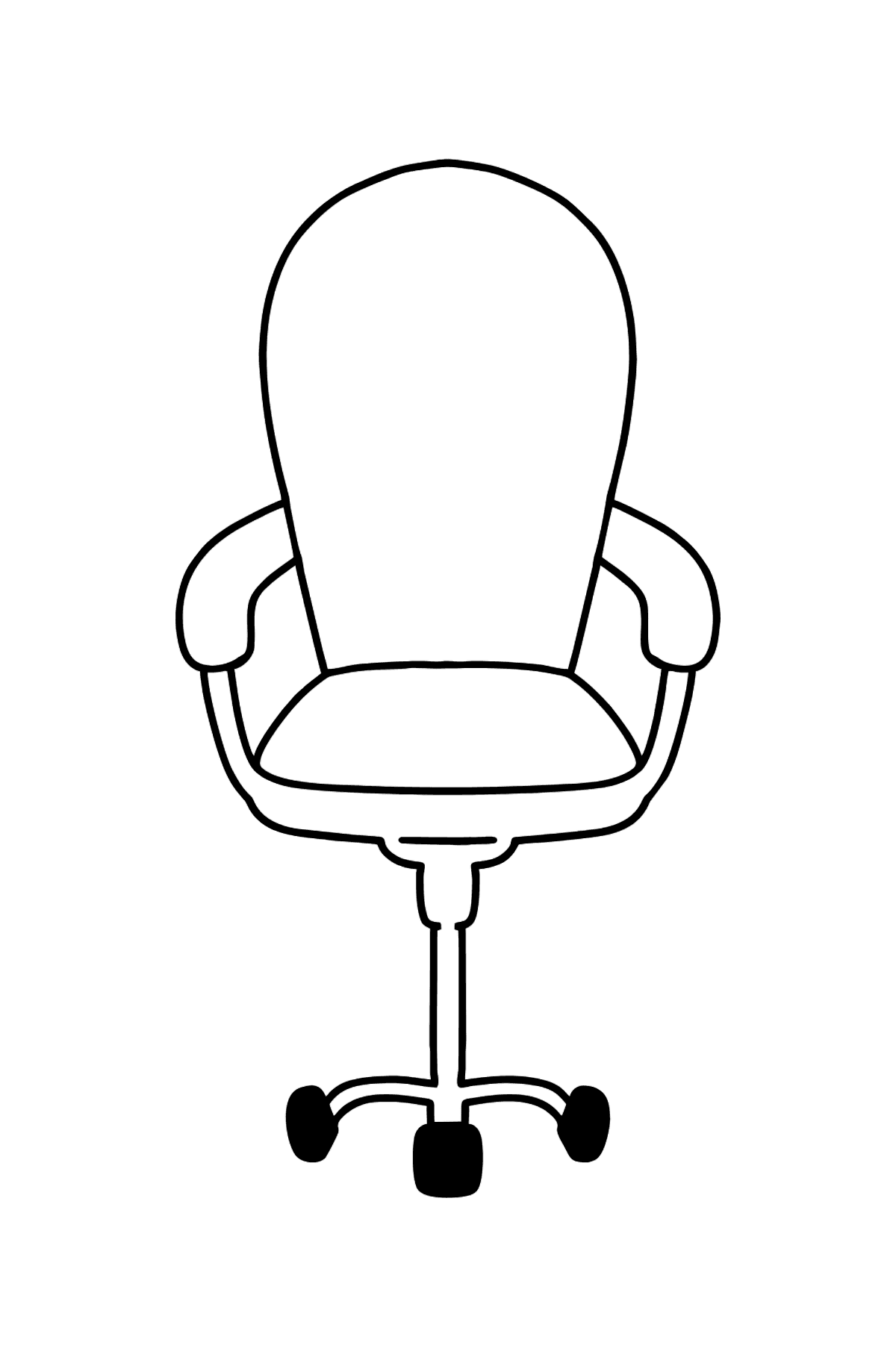 Puter chair coloring page â for kids online or printable for free