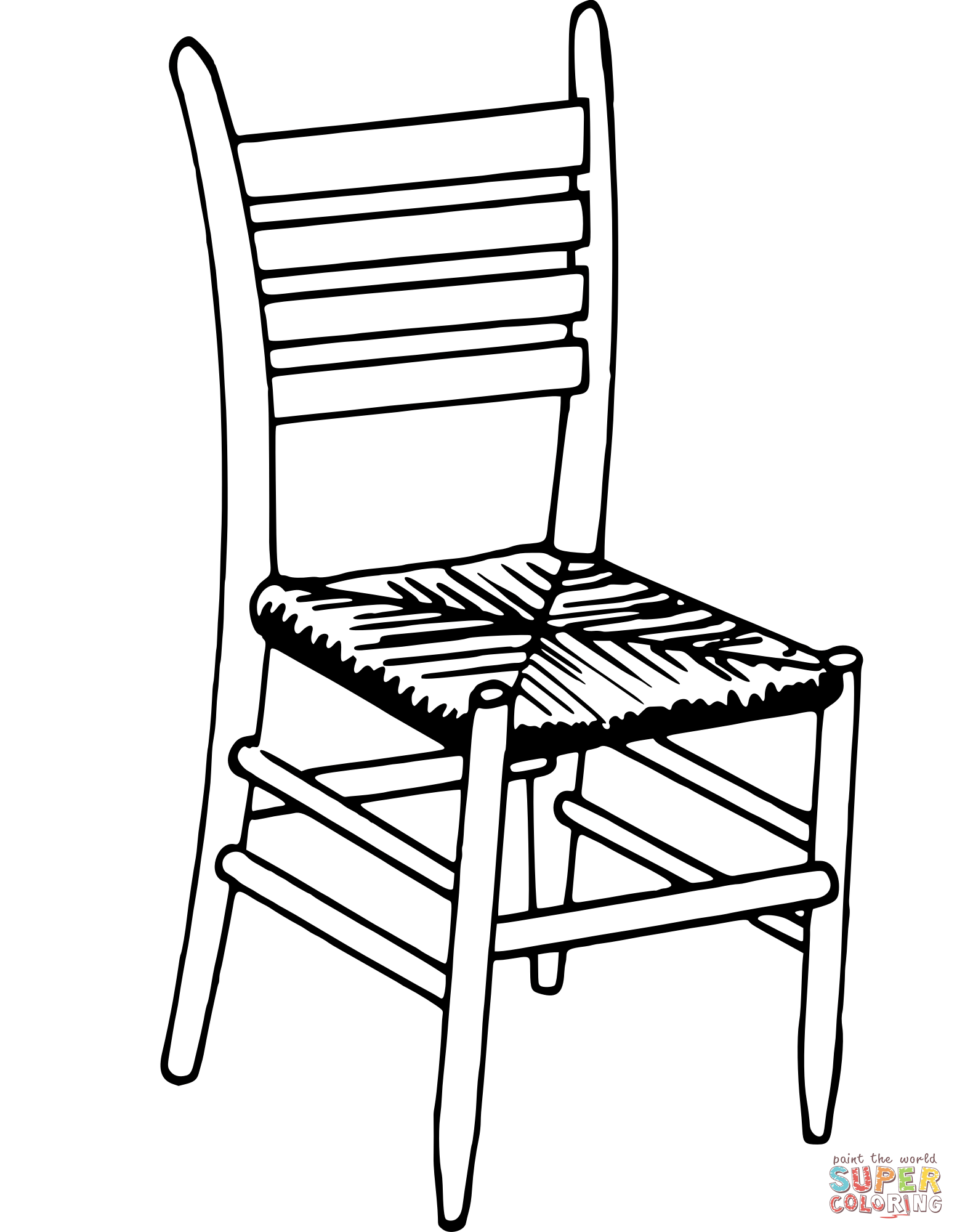 Vintage chair coloring page free printable coloring pages
