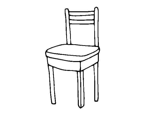 Chair coloring page