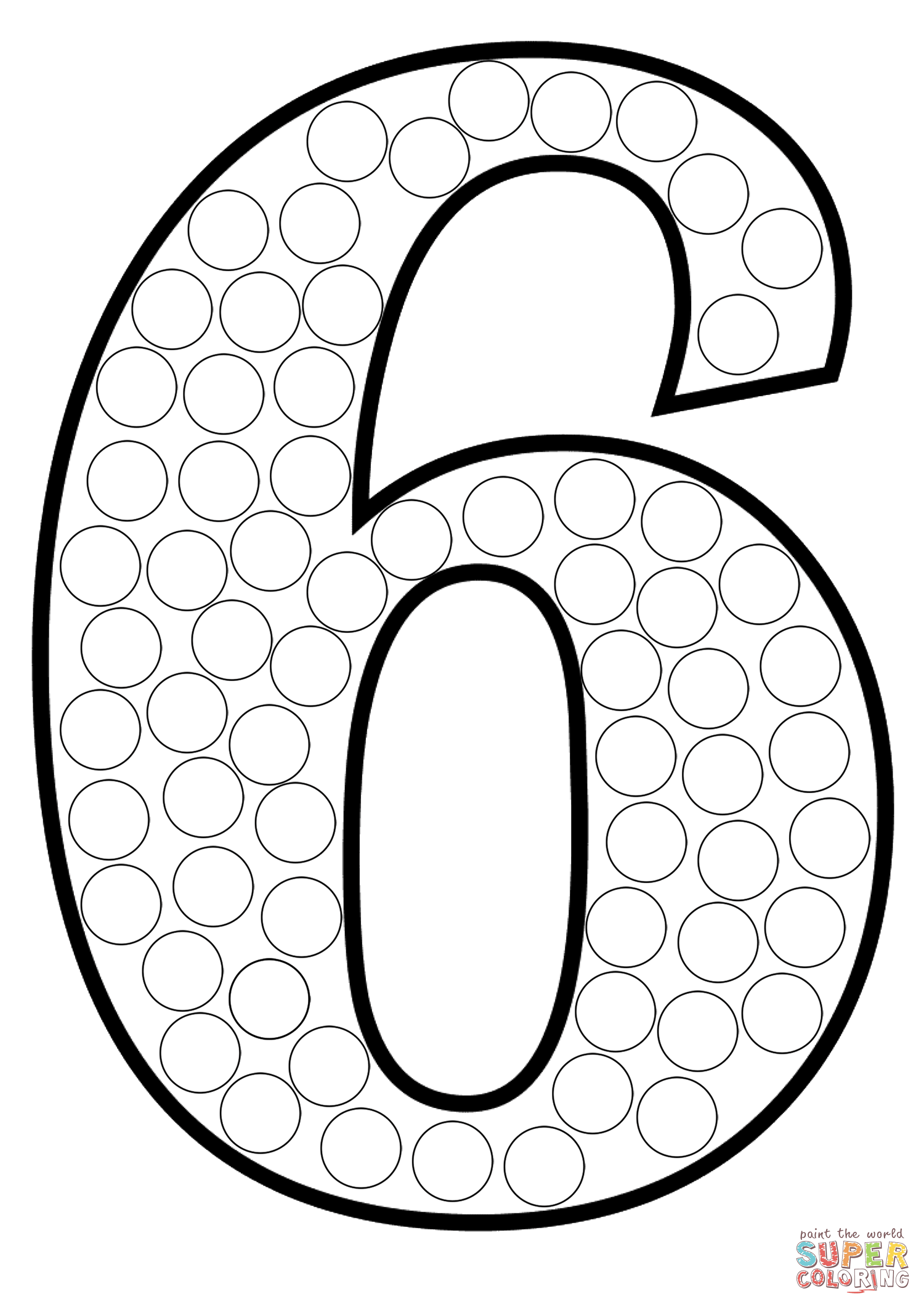 Number dot art coloring page free printable coloring pages